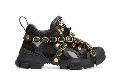 gucci chains shoes|gucci gemstone sneakers.